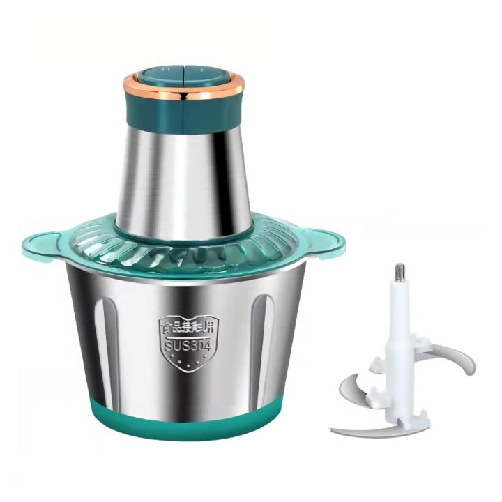 3L Electric Chopper Electric Meat Grinder,Chopper Blender , Metal Body 4 Blade Electric Meat Grinder 600W