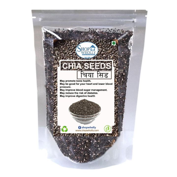 SHOP WHOLLY Chia Seeds ( Chia Ko Biya) - 100gm