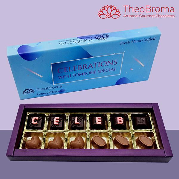 Special Occasion Celebrations Homemade And Nepal Made Chocolate Box By Theobroma, 12 Pc