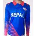 Nepal Full Sleeve Grade A Cricket Jersey For Men | 100% Polyester Full Sleeve Jersey For Men. 