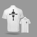 Minimalist One Piece Skull Logo White T-Shirt. 