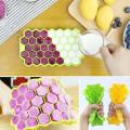 Silicone Mold Ice Tray with and without Cover Ice cube maker Easy Honeycomb Design. 