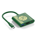 OUMERY 4K HDTV USB 3.0 Port and USB C Charging Travel Dock 100W PD Charging Switch/ Model. 
