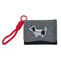 Folding Dachshund Wallet Cartoon Embroidery Multi-Card Slots Puppy Card Holder Pu Leather Cute Folding Wallet for Birthday. 