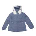Blue Winter Jacket With Fur Inside For Women. 