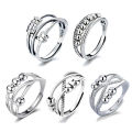 Women's Jewelry Womens Anxiety Rings Hypoallergenic  Sterling  Stress Relief Bands Sterling  Fidget Ring Fidget Rings Anxiety-relief Rings  Rings for Stress and Anxiety Relief Fashion Accessories. 