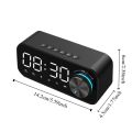 Multifunctional Device High Volume Bluetooth Speaker Small Size Clock Function Mini Alarm Clock Portable Design Wireless Connectivity LED Alarm Clock Alarm Clock. 