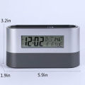 Multi-function Electric Desk Plastic Digital Clock Time Calendar Clock With Pen Holder. 