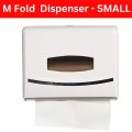 Softy Wall Mount Tissue Holder M fold Paper Towel Dispenser White / Tissue Holder  / Dispenser - SMALL. 