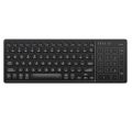 Wireless Dual ode Keyboard 2.4G/BT Wireless Connection Ergonomic Design with Touchpad Wide Compatibility. 