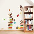 Monkey Wall Decals Animals Kids Learning Wall Stickers Baby Nursery Bedroom Living Room Wall Decor. 