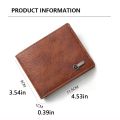 Thin Men's Short Wallet Fashion Waterproof Soft Male Leather Purse Wear-resistant Multi-position Card Wallet Male. 