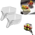 Creative Removable Multifunctional Drainage Basket Fruit Plate Multi-Functional Draining Bowl with Spout Rice Washing Basket. 