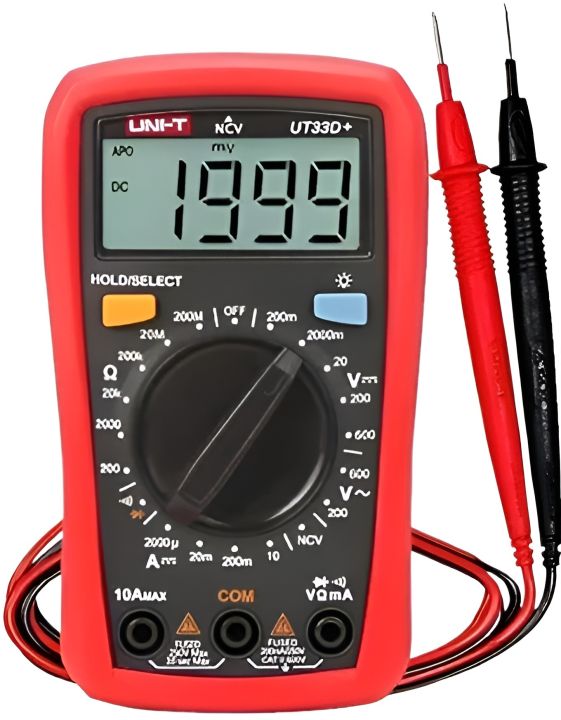 Uni-T Digital Multimeter Ut33D+Ncv Point Multimeter Voltage Current ...