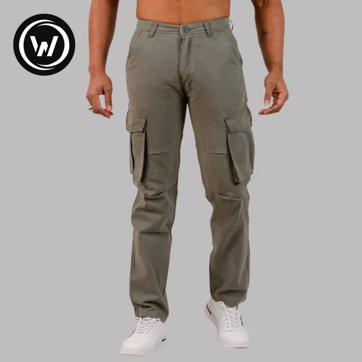 Wraon%20Army%20Green%20Solid%20Premium%20Cotton%20Regular%20Fit%20Cargo%20Box%20Pant%20For%20Men%20-%20Fashion%20%7C%20Pants%20For%20Men%20%7C%20Men's%20Wear%20%7C%20Box%20Pants%20%7C%20-%20Image%204