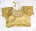 Readymade Golden Blouse For Women Traditional Saree or Lehengas. 