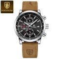 POEDAGAR brand fashionable luxury waterproof luminous chronograph date quartz men's watch. 