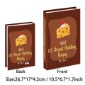 Fashion Modern Style Fake Books Decor Dessert Shop Ornament Creative Simulation Book Foldable Coffee Table Photography Prop Book. 