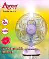 Table Rechargable Fan 12Inch Movable With Light AC/DC Long Lasting Battery Backup. 