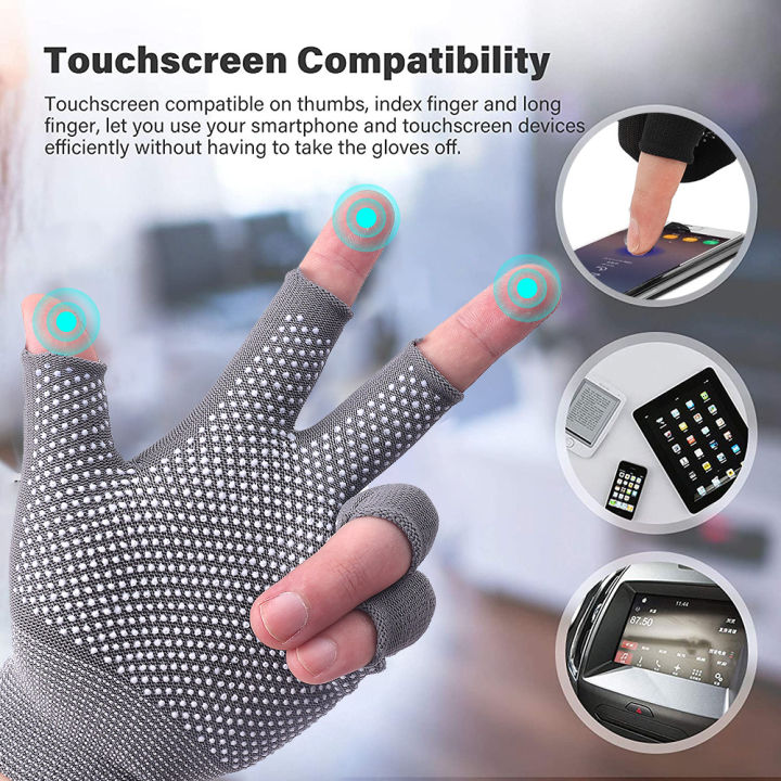 five finger half gloves