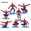 Aweisuan spiderman birthday decorations 1 s/set Spider Man Cake Action Figure Spider Man Theme Party Model Supplies Ornaments Kids Happy Birthday Cake Decoration ToyBalloons. 