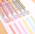 Panda Online Small Potato Series Student Stationery Marking Key Color Marking Pen Hand  Book Color Pen Watercolor Effects Coloring  Calligraphy. 