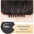Fashion Fake Air Bangs Hair Extension Comic Style Fringe Natural Fuffy Clip Curly In Front Fringe Hair Extension Wig Piece YULING. 