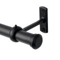 Ceiling Mounted Curtain Rod Brackets, Heavy Duty Ceiling Bracket for 1 Inch Curtain Rod Holder(Set of 2, Black). 