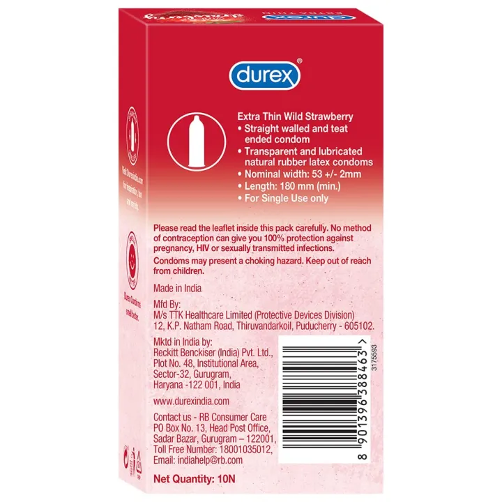 Durex%20Extra%20Thin%20Wild%20Strawberry%20Flavoured%E2%80%9312%20Condoms%20-%20Image%203