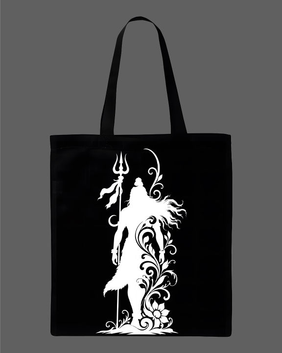 Lord%20Shiva%20Graphic%20Printed%20Tote%20Bag%20Set%20%7C%20Black,%20White%20-%20Image%203