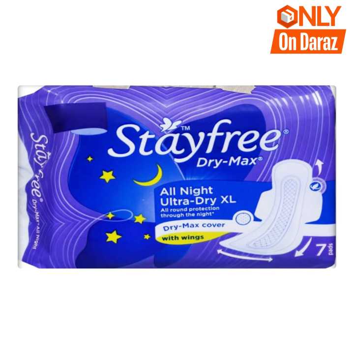 Stayfree Dry Max All Night Ultra Thin with Wings Pack Of 3