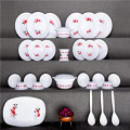 32 PCS Dinner Set of Exclusive, Microwave Safe Plastic Printed Round Dinner Set. 