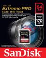 64Gb Extreme Pro Sdxc Uhs-I Card 170 Mb/S. 