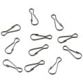 100 Pcs Durable 304 Stainless Steel Spring Hooks 1 Inch 25mm Metal Snap Clip Hooks Lanyard Rust-Proof Small Spring Clips ID Card. 
