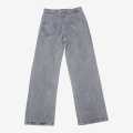 Washed Blue Color Stylish Grinch Jeans For Girls. 