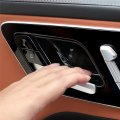 4Pcs Black Inner Door Handle Bowl Cover Trim for C E W214 S W223 GLC EQE EQS-Class 2021-2024 Door Bowl Replacement Parts. 