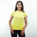Labels Yellow Polyester Keyhole Top For Women LA T 0013-0016. 