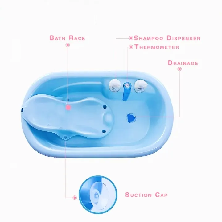 Baby/Child%20Bath%20Tub%20With%20Bath%20Rack%20And%20Thermometer%20-%20Image%205