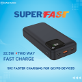 Daewoo Mighty 2000 | 20000mAh Power Bank | 22.5W Fast Charging | Type C Output Input | Attached Cable Port C Lightning | 1 Year Warranty | PD QC 3.0 | Lithium Polymer. 