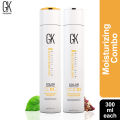 GK Hair Moisturizing Shampoo and Conditioner  300ml X 2  For Normal to Dry Frizzy Hair  Best Colour Protection  Global Keratin. 