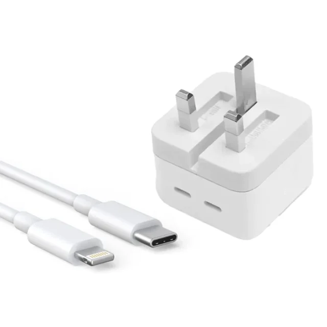 50W Usb-C To Lightning Three Pin Charger For Iphone