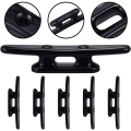 NCANRUI 8Pack 4 Inch Black Boat Cleat Kayak Cleats Boat Dock Cleats Boat Kayak Canoe Cleat Black Strong Nylon Cleats. 