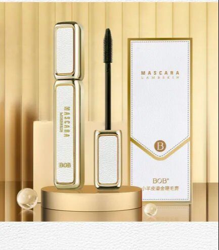BOB lambskin gilt mascara, waterproof, not easy to smudge, slender 3D curl