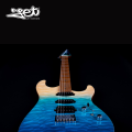 Jet Guitars JS 1000 QTBL HSS Quilted Maple Top Electric Guitar w/ Gigbag. 