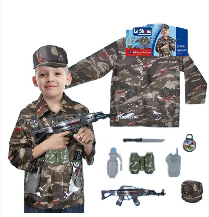 Army Costume Set With Accessories For Kids