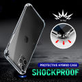 For iPhone 14 Pro Max 6.7" Clear case - Transparent Anti-Slip Soft Back Cover with Camera Protection. 