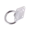 NAMUNY 2X 80Mmx50Mm Mounting Hook For Wall Or Ceiling With Round Ring Stainless Steel - Bracket / Attachment. 