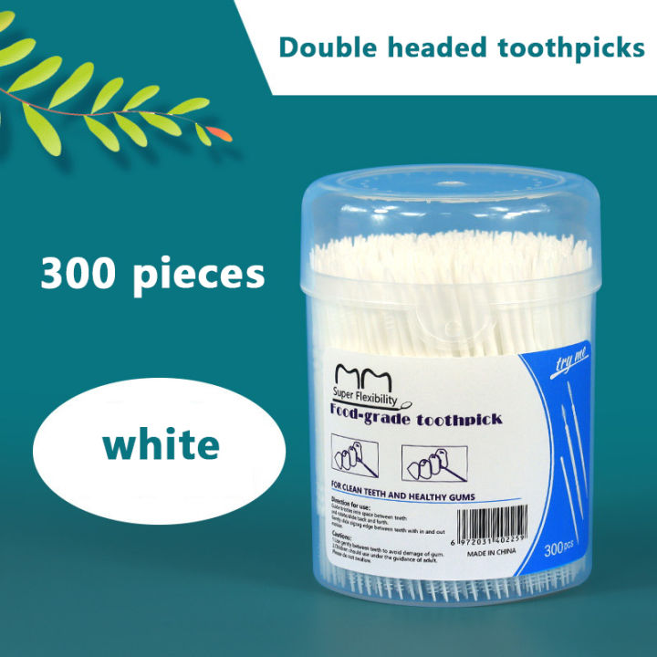 300pcs%20Plastic%20Double-head%20Interdental%20Brush%20Dental%20Floss%20Stick%20Mouth%20Hygiene%20Plastic%20Toothpicks%20Toothbrush%20Teeth%20Cleaning%20Brush%20-%20Image%202