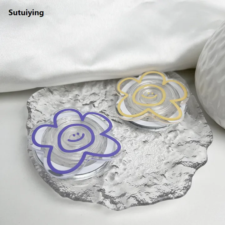 Sutuiying%20Simple%20art%20style%20flowers%20Phone%20Holder%20Socket%20Grip%20For%20Magsafe%20Fashion%20IPhone%20Mac%20Samsung%20Safe%20Ring%20Finger%20Expanding%20Stand%20-%20Image%203