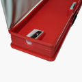 Magnetic Spiderman Double Layer Pen Pencil Box Stationery Organizer with Sharpener for School Boys (6x20cm). 
